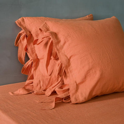 Almofadas de linho, roupa de cama a não descurar