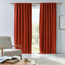 Cortina em linho com blackout - Coral