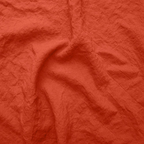 Swatch pour Nappe ronde en lin ajouré corail