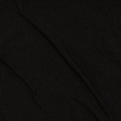 Rideau de douche en lin simple Noir #colour_encre-noire