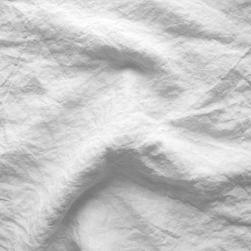 Swatch pour Robe de nuit courte en lin lavé à mini volants gris minéral