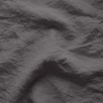Swatch pour chemin de table en lin lavé gris plomb