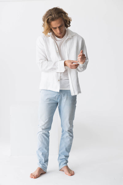 Chemise veste "Cristiano" blanc 9 #colour_blanc-optique
