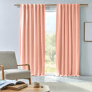 Cortina em linho com blackout sob medida - Rosa
