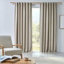 Cortina em linho com blackout sob medida - Bege natural