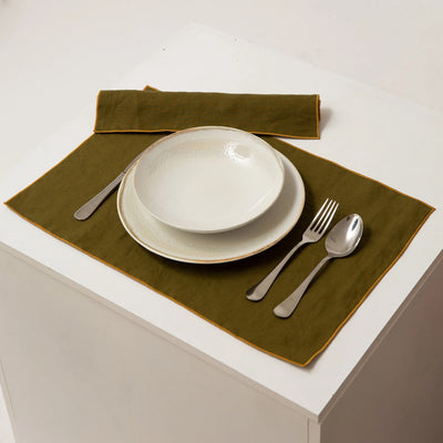 Set de table Vert Olive #colour_olive-verte