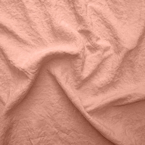 Swatch pour rideau lin lavé non doublé sur mesure Rose