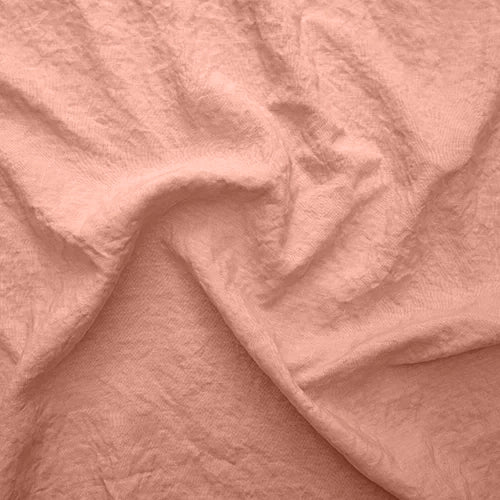 Swatch pour chemin de table en lin lavé rose