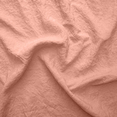 Swatch pour nappe en lin point de cheval rose